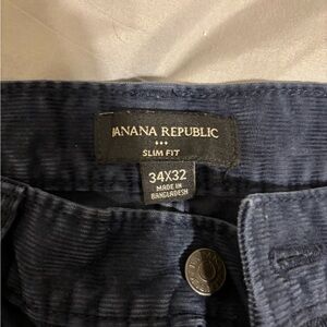 Banana republic corduroy blue pants